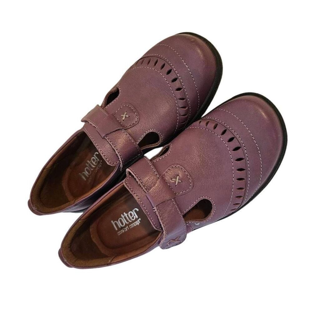 Hotter comfort shoes, dark lavender size 7.